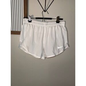 Nike Dri-FIT Tempo White Running Shorts Womens Medium